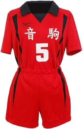 Lixinya Nekoma High School Anime Cosplay Kostüm Volleyball Uniform Jersey Halloween Karneval Anzug Rot
