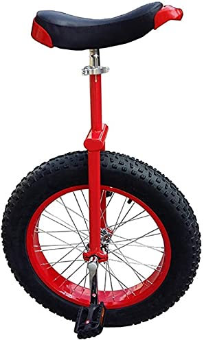 Einrad Einrad 20 24 Zoll Rad Einräder für Kinder Erwachsene Anfänger Teenager, Bequemer Sattel Einradsitz Stahlgabelrahmen Gummi-Mountainbike-Reifen für Unisex-Fahrrad Balance Ride Road Sports Outdo
