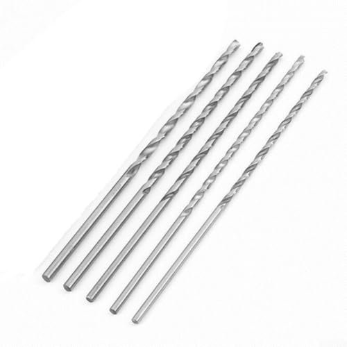 Extra lange Bohrer, 5 x 300 mm, Hochgeschwindigkeitsstahl, für Metallbohrungen