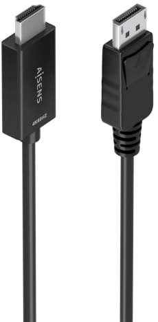 AISENS - A125-0893 - Cable CONVERSOR DISPLAYPORT A HDMI 4K@60HZ, DP/M-HDMI/M, 1.5M