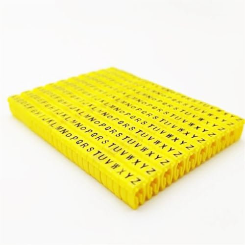 Etiquetas de identificación para cables eléctricos, 100/260 unidades, etiquetas de marcado de alambre, tipo de cable de red, letras de números multicolores, marcado ordenado, manguito de cable fijo,