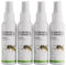 RepellShield® Citronnelle Spray Anti Guepes et Frelons -4x100ml- Non Tachant - Usage Intérieur & Extérieur - Barrière Répulsive de Longue Durée Anti Guêpe pour Maison, Piscine, Toiture