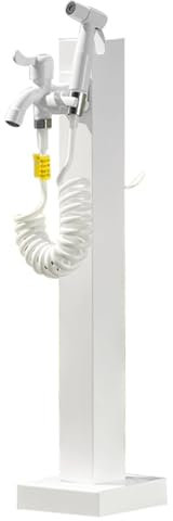 YUE JJXN Fontane da Giardino Esterno, Rubinetti da Esterno, Idrante per Fontana in Metallo, Colonna Acqua Giardino per Irrigazione e Lavaggio(White)