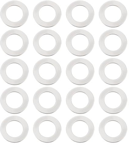 EMSea 20x Bagues de Réduction pour Lames de Scie Circulaires 20 X 12,75 X 1,1 Mm Compatible avec Les Disques de Coupe