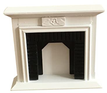 Cheminée de Maison de poupée 1:12, Meubles Miniatures Maison poupée, Meubles en Bois pour décoration, Mini Bois Miniature.