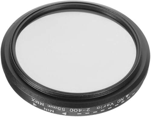 Ipetboom Variables Nd Objektiv 55mm Kameraobjektiv mit Einstellbarem Neutraldichtefilter Nd2 Nd400 Dünn für Fotografie und Lichtsteuerung