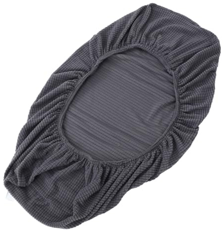 POPETPOP Housse de Protection Élastique Anti-poussière pour Climatiseur Mural, Couverture Intérieure Gris Foncé, Matériau Respirant, Protection pour Usage Saisonnier, Facile à Ajuster