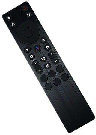 Mando a distancia para televisores, función de comando de voz, control remoto ergonómico, con textura, control remoto de reconocimiento de voz para Longevitys con compatibilidad y diseño ergonómico