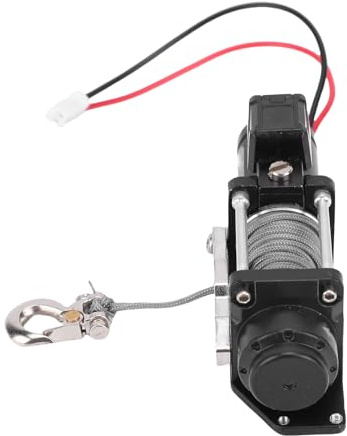 Yctze Treuil sur Chenilles RC en Métal SCX10, capacité de Charge de 12 à 15lb, Grande Torsion, Double Moteur, 1/8 1/échelle, Treuil de Voiture RC