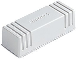 Dahle Whiteboard Löscher (Magnetischer Wischer für Trockenreinigung auf vielen Oberflächen, inkl. Filzstreifen) grau