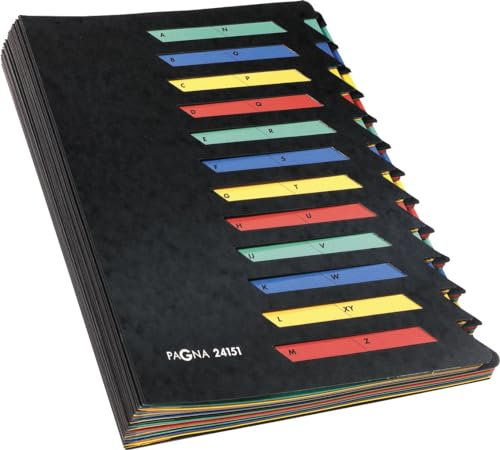 Pagna Deskorganizer Classic (Sammelmappe, 24 Fächer, A-Z) schwarz