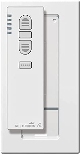 Schellenberg 20023 Transmisor Manual, para Motores de Puertas de Garaje, Mando Apertura a Distancia, 5 Canales, Color Blanco