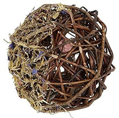 Kerbl 81777 Weidenball Ø10 cm, med blommor och 8 minisknappar
