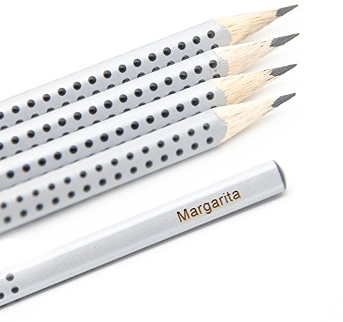 Faber Castell Bleistift mit Namen - 5er Set (B)