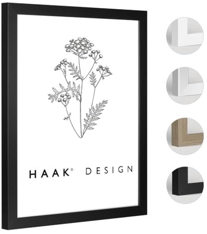 Haak Bilderrahmen modern stabil Bira Schwarz 100 X 150 cm