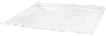Ex-Pro Universal White Plastic Water Drip Tray Accessory for Washing Machine, Tumble Dryer, Dishwasher, Fridge, Freezer (55.6 x 53cm)