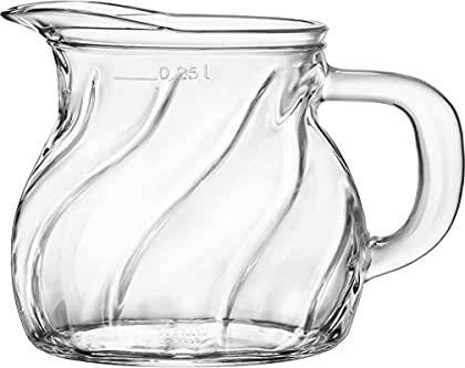 BORMIOLI ROCCO 092608 Twist Bistro Brocca, Vetro, Trasparente, 0,25 Litri