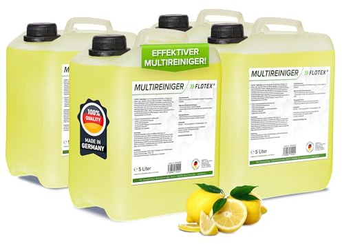 FLOTEX® - Ergiebiger Multireiniger 4x5L Kanister Auto Reiniger | Kunststoffreiniger und Autoreinigung von Innen und Außen | Polsterreiniger Auto und Teppichreiniger
