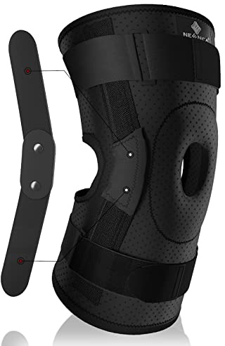 NEENCA Kniestütze mit Scharnier, Kniebandage für Männer & Frauen,Offenes Patella Knieschoner für Knieschmerz,Geschwollen,Meniskusriss, Arthritis, Gelenkschmerzlinderung, ACL,PCL,MCL