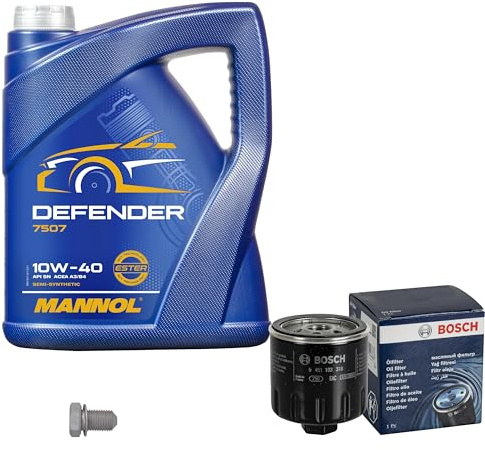 Inspektionspaket 5L MANNOL 10W-40 für Cordoba Toledo II Ibiza IV Sportcoupe