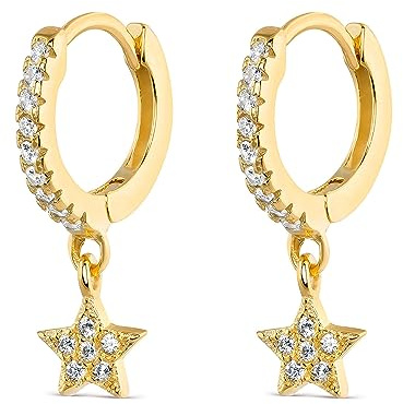 Jenosy Ohrringe Gold Damen Perlen Ohrringe Zarte Perlen Ohrstecker für Damen Knorpel Huggie Ohrstecker für Mädchen Hypoallergene Ohrringe 18K Vergoldet Modeschmuck für Frauen und Mädchen