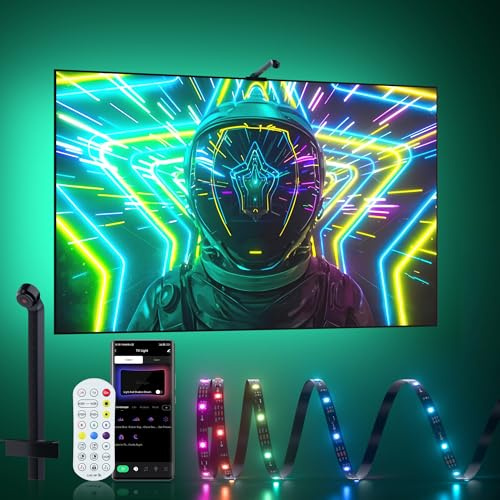 MIWATT TV LED luci 3.8M cambiando sincrono con TV immagine TV retroilluminazione TV con sensore AR musica sincronizzazione App RGB controllo striscia LED intelligente per TV PC 43-60 pollici