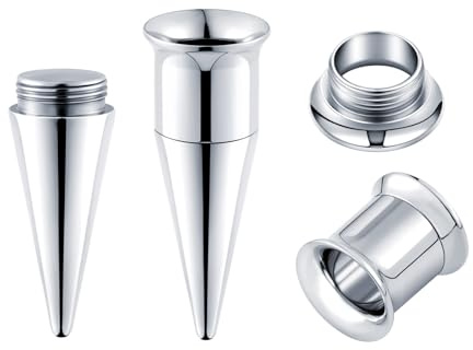 Longbeauty 8G-13/16 Edelstahl Ohr Dehnstäbe Tapers Plugs Tunnels Ohrpiercing Ohrdehner Ohrstrecker Stretching Kit