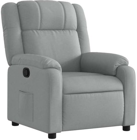 vidaXL Relaxsessel Hellgrau Stoff