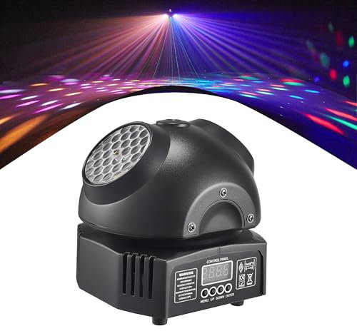 Luci a testa mobile RGBW LED Luci da palco per DJ con controllo DMX a 11 canali e attivazione del suono per la barra KTV domestica per feste