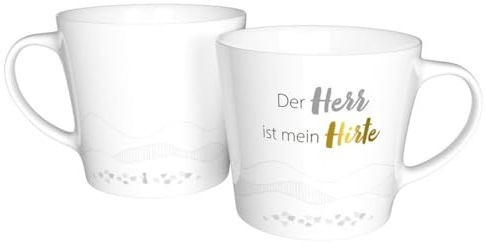 Der Herr ist mein Hirte - Tasse: Tasse mit Gold
