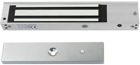 AOAMZ Serratura magnetica impermeabile 280 kg 600lbs serrature elettromagnetiche per sistema di controllo accessi host controller porta serrature di accesso modalità NC, superficie spazzolata