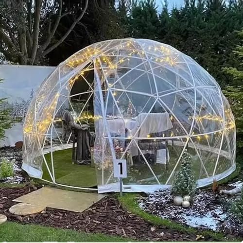 LSHFYV Bubble-Zelt-Kuppel, transparentes Bubble-Kuppelzelt, Bubble-Zelt, Campingzelt, mit PVC-Abdeckung, klare Kuppel für den Garten im Freien, geodätische Kuppel als Unterschlupf, für Terrassen