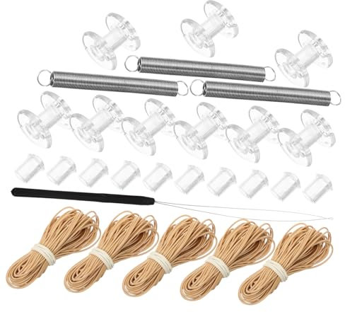 PRETYZOOM Rv Blind Repair Kit Easy Rv Window Shade Restringing Kit for Camper Blinds No Drilling Pleated Clips