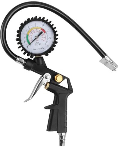 Jauges de Pression Des Pneus,Numérique Manomètre Pneu,Numérique Manomètre Pression Pneu,Embout de Gonflage Pneu Manomètre,Testeur de Pression des Pneus,Pistolet de Gonflage de Pneus