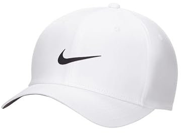 NIKE Dri-FIT - Cappello da baseball unisex, con visiera, regolabile, taglia L, XL, colore: bianco, bianco, Large/X-Large