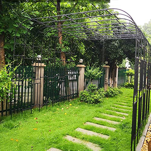 Stabiles Metall-Rankgitter für Kletterrosen, 240 cm, wetterfest, Pergola-Laube, elegante Hochzeitsdekoration, romantische Outdoor-Laube, weiß, 150 cm
