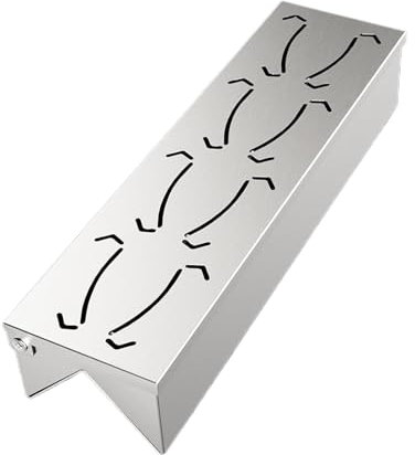 Smokerbox Grill – robuste Edelstahl-Raucherbox für Grill, fügen Sie einen rauchigen Geschmack hinzu | Holzspäne-Box für Gasgrills, langlebiger Scharnierdeckel, Zubehör von B
