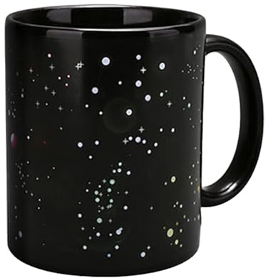 Tasse à café qui change de couleur, tasse à café changeante en céramique, tasse à café en céramique avec douze constellations comme cadeau, tasse magique sensible à la chaleur pour chaud et froid
