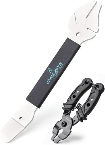 cycylists Rotor Truing Fork & Kettenzange, 2-in-1 Fahrrad Scheibenbremsen Werkzeug & Hydraulik Kolbenpresse, Fahrrad Ketten und Bremsscheiben Ausrichtungswerkzeug für MTB & Rennrad