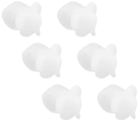 Culinavog 6 Pezzi Fermaporta Maniglia, Silicone Anti Protettori Maniglia Della, Evitare Danni al Muro, Paracolpi per Maniglie delle Porte, Protezione Per Porte e Finestre, Bagno, Ufficio(Bianco)