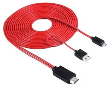 CONGARTENO Adattatore Micro USB HDTV per smartphone Note Cavo sottile con ricevitore integrato per trasmissione video HD su TV e monitor