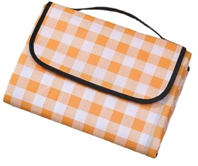 AMSLSIU Tappetino per tenda da campeggio resistente all'umidità | Tappetino da picnic impermeabile campeggio per tenda picnic in tessuto addensato, Giallo, 200 cm*200 cm