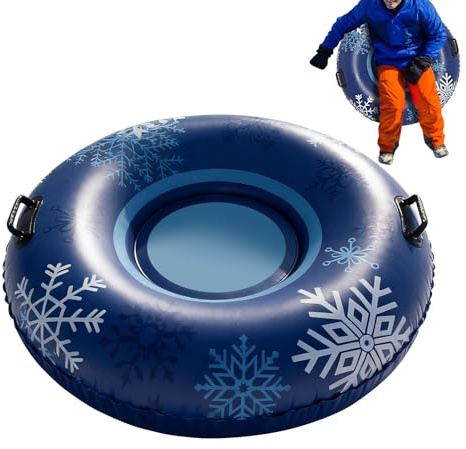 Snörör – 110 cm uppblåsbar kylbeständig simkropp – robust snöfodral för barn | för vinter, utomhusäventyr, utforskning, racing, fest, picknick och resor
