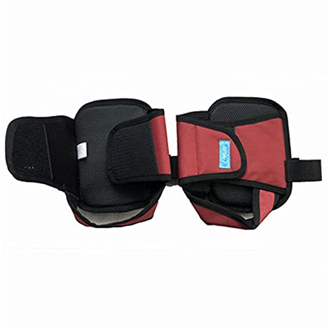 Zapatos De Sujeción For Silla De Ruedas Correas De Sujeción De Nailon Pedales De Seguridad Reposapiés Y Cinturón Zapatos Fijos For Silla De Ruedas(Red)