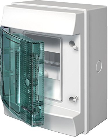 abb-entrelec mistral65 - mistral65 låda 1 rad 8 moduler transparent dörr
