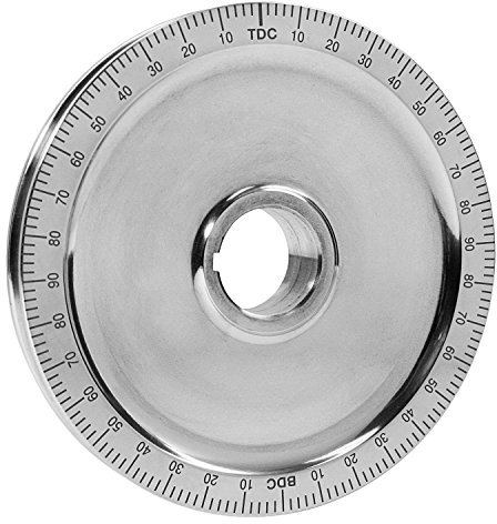 IAP Performance AC105353 Kurbelwellen-Riemenscheibe (Black Degree Mark Billet für VW Käfer)