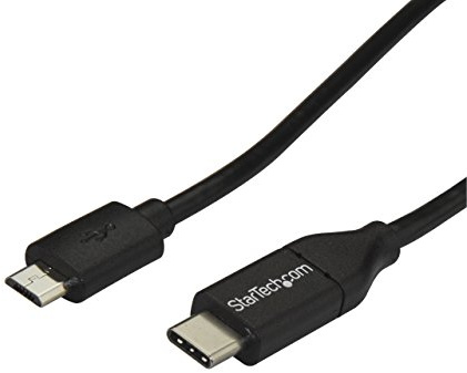 StarTech 1m/3.3ft USB-C to Micro-B Data Cable, USB 2.0 (USB2CUB1M) | Data Transfer, Reversible USB-C, Charge and Sync, Thunderbolt 3 Port Compatible, Data Cord