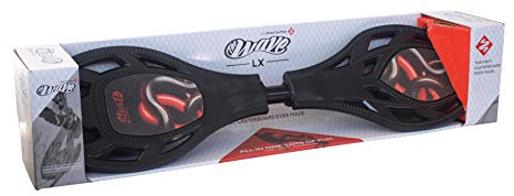 Streetsurfing Street Surfing Waveboard Wave LX-Design: Snake Pit, Schwarz Rot, 87 x 17 x 19 cm