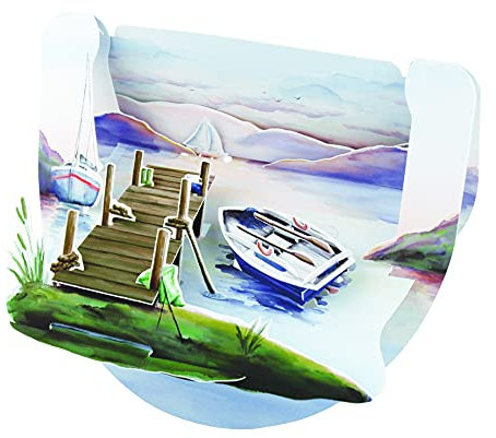 Santoro Popnrock, 3D-Pop-Up-Grußkarte – Boote Und Segeln – Für Ihn, Für Familie, Vatertag, Geburtstag, Jahrestag