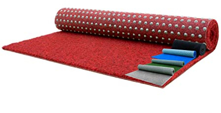 MadeInNature Moquette d'extérieur ou d’intérieur, Dimensions et Couleurs au Choix, Tapis Type Gazon Artificiel - pour Jardin, terrasse, Balcon, revêtement de Sol Outdoor (500 x 200 cm, Rouge)